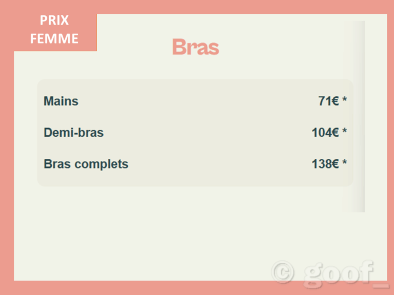 prix epilation laser femme bordeaux